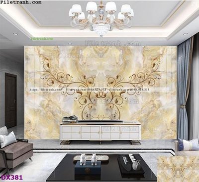 File ảnh File vân đá đối xứng DX381 (gốc) in decal dán tường