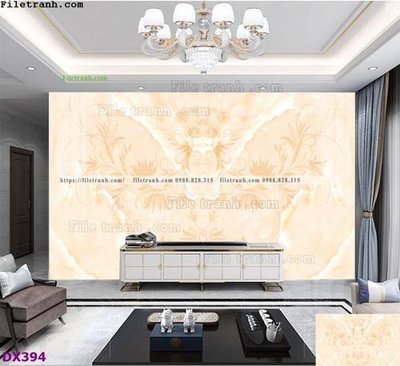 File tranh gốc in trần nhà File vân đá đối xứng DX394 3D