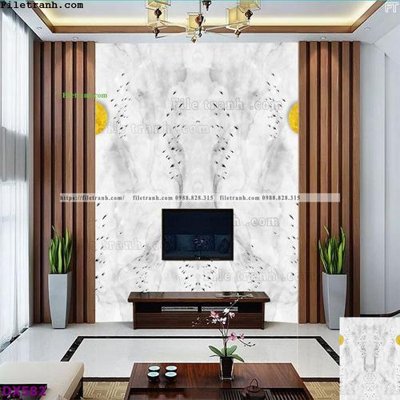 File tranh File vân đá đối xứng DX582 (bản gốc) in lụa 3D