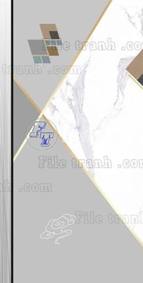 File tranh File in vân đá cẩm thạch thông tầng đứng DXD353 (bản gốc) treo tường