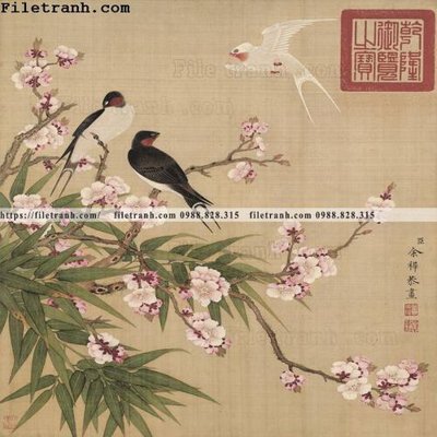 File PSD Dong hoa va chim moi cua Trung Quoc 161 (bản gốc) độ phân giải cao