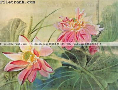 Hình ảnh file gốc Dong hoa va chim moi cua Trung Quoc 165 cho in UV