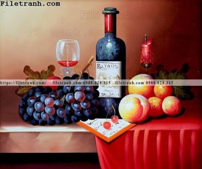 File gốc Dong tranh son dau co dien Chau Au 134 (in 3D) nghệ thuật