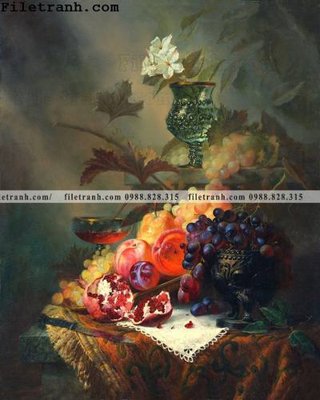 File gốc Dong tranh son dau co dien Chau Au 150 (phong cách) tối giản