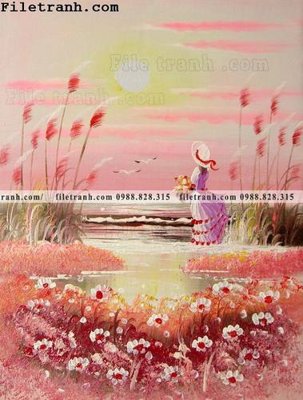 File tranh quảng cáo Dong tranh son dau co dien Chau Au 160 (file gốc) chuyên nghiệp