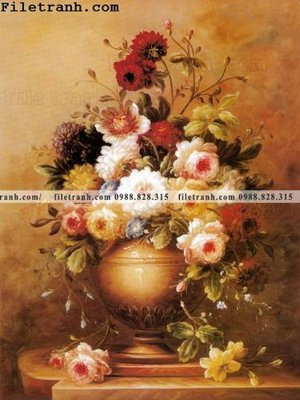 File gốc Dong tranh son dau co dien Chau Au 192 (cho in UV) siêu nét