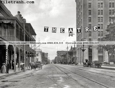 File gốc Entrance Stage Right_ 1910 (in mica) làm bảng hiệu
