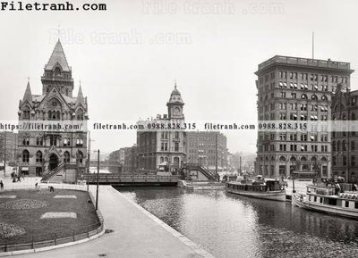 File in trần Erie Canal_ 1904 (bản gốc) trời sao