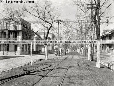 File tranh in tráng gương Esplanade Avenue_ 1900 (siêu nét)