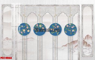 File tranh File in tranh tường hiện đại FG10066 (bản gốc) in lụa dán tường