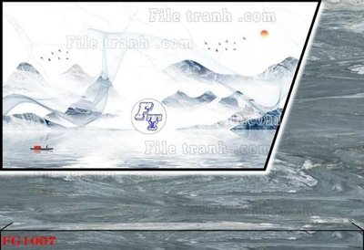 Download file gốc File in tranh tường hiện đại FG1007 (in lụa) tranh 3D