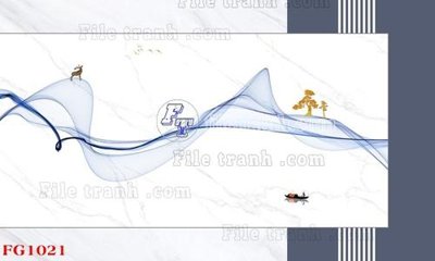 File tranh gốc in trần nhà File in tranh tường hiện đại FG1021 3D