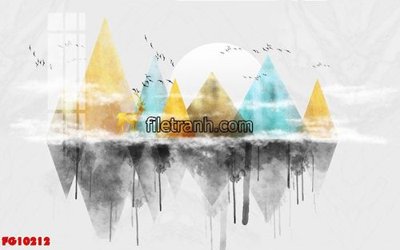 File PSD File in tranh tường hiện đại FG10212 (bản gốc) cho nhà in