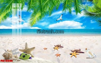 File in trần File in tranh tường hiện đại FG10384 (file gốc) xuyên sáng