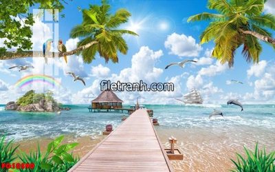 Download file gốc File in tranh tường hiện đại FG10390 (in mica) trong suốt