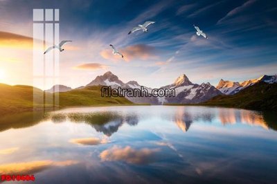 File in trần File in tranh tường hiện đại FG10404 (bản gốc) bầu trời