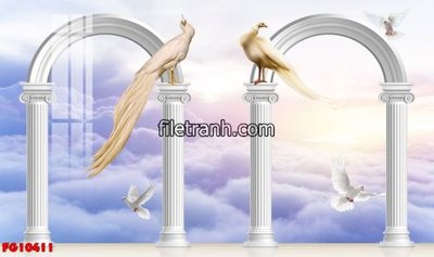 File tranh File in tranh tường hiện đại FG10411 (gốc) in backlit film