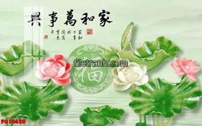 Download file File in tranh tường hiện đại FG10420 (gốc) in mica bàn thờ