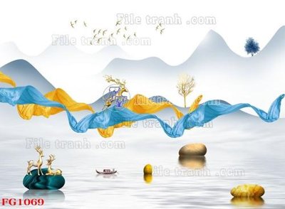 File gốc File in tranh tường hiện đại FG1069 (chủ đề hiện đại) trang trí