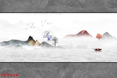 Tải file File in tranh tường hiện đại FG1128 (gốc) chủ đề phong thủy