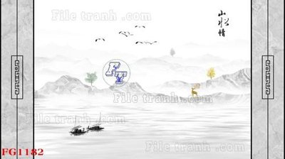 File gốc File in tranh tường hiện đại FG1182 (in mica) làm quà tặng