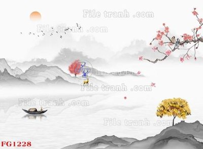 File tranh File in tranh tường hiện đại FG1228 (gốc) chủ đề trẻ em