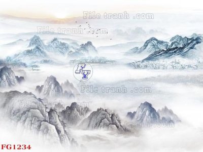 File PSD File in tranh tường hiện đại FG1234 (chất lượng in ấn)