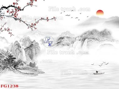 File tranh in trần File in tranh tường hiện đại FG1238 (ảnh gốc siêu nét)