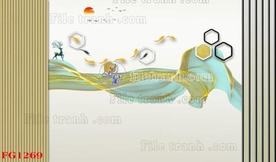 Tải file File in tranh tường hiện đại FG1269 (gốc) chủ đề hoa sen