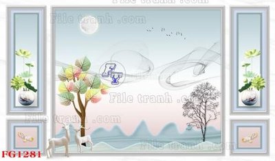 Tải file File in tranh tường hiện đại FG1281 (gốc) in trên mọi chất liệu