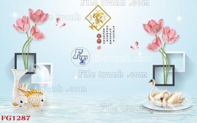 File tranh gốc File in tranh tường hiện đại FG1287 (bản quyền) file PSD