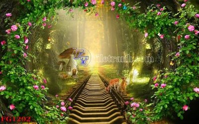 File tranh File in tranh tường hiện đại FG1292 (gốc) in backlit film