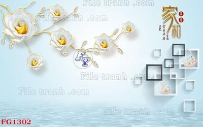 Download file File in tranh tường hiện đại FG1302 (gốc) in mica cao cấp