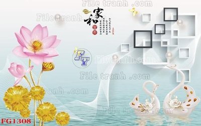File gốc File in tranh tường hiện đại FG1308 (vector) cho in ấn