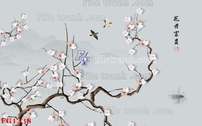 File ảnh File in tranh tường hiện đại FG1338 (gốc) cho trang trí nội thất
