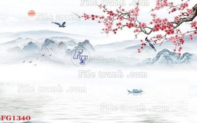 File tranh in tráng gương File in tranh tường hiện đại FG1340 (siêu nét)
