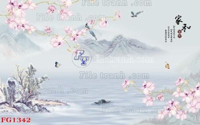 File tranh File in tranh tường hiện đại FG1342 (gốc) in backlit film