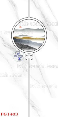 File in trần File in tranh tường hiện đại FG1403 (bản gốc) phong cảnh