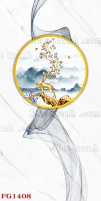 File in lụa File in tranh tường hiện đại FG1408 (hoa văn) File in tranh tường hiện đại FG1408