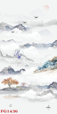 Download file gốc File in tranh tường hiện đại FG1436 (in mica) trong suốt