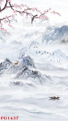 File gốc File in tranh tường hiện đại FG1437 (in ấn) màu sắc trung thực