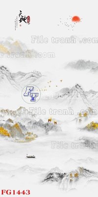 File tranh gốc PSD File in tranh tường hiện đại FG1443 còn nguyên layer