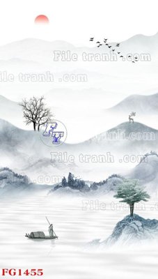 File in ấn File in tranh tường hiện đại FG1455 chuyên nghiệp