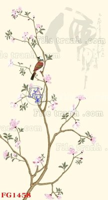 File gốc in mica File in tranh tường hiện đại FG1458 chất lượng