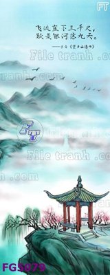 File gốc File in tranh tường hiện đại FG5079 (vector) cho in ấn