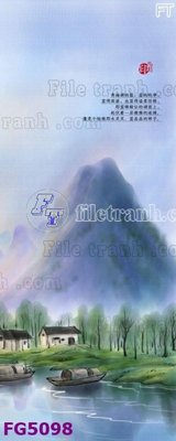 Hình ảnh file gốc in trần nhà File in tranh tường hiện đại FG5098