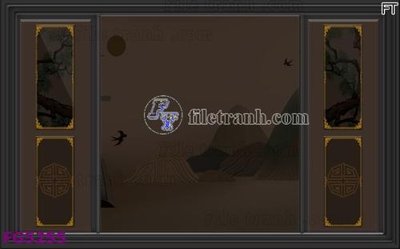 File tranh File in tranh tường hiện đại FG5255 (ảnh gốc) in trần 3D