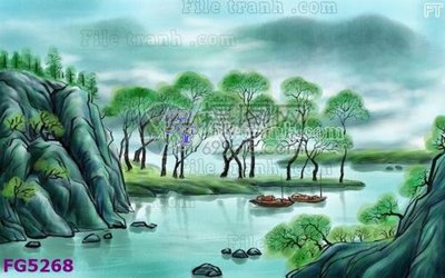 Download file gốc File in tranh tường hiện đại FG5268 (in lụa) cao cấp