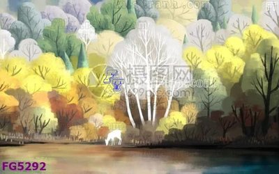 File in trần File in tranh tường hiện đại FG5292 (bản gốc) bầu trời