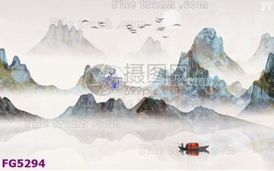 File in mica File in tranh tường hiện đại FG5294 (bản gốc) làm vách ngăn